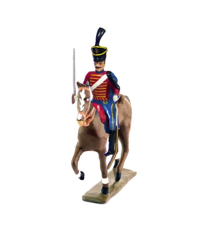 cavalier du 9e régiment de hussards (rouge) (1808)