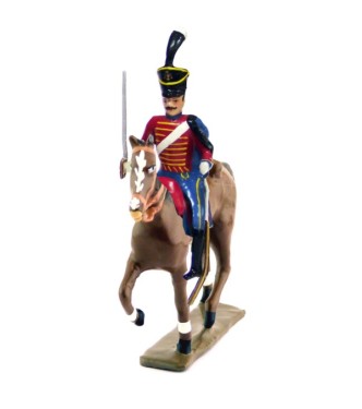 cavalier du 9e régiment de hussards (rouge) (1808)