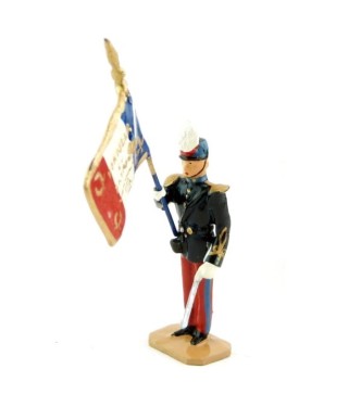 Porte-drapeau au défilé (Saint-Cyr) (S.E.A)