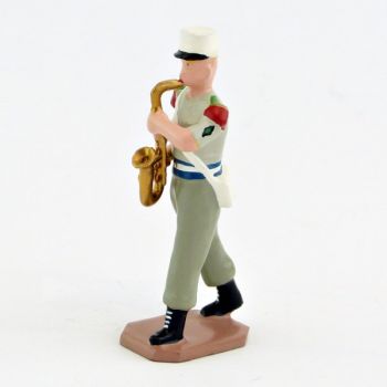 Saxophone ténor de la Musique De La Légion Etrangère, tenue Terre de France (S.E