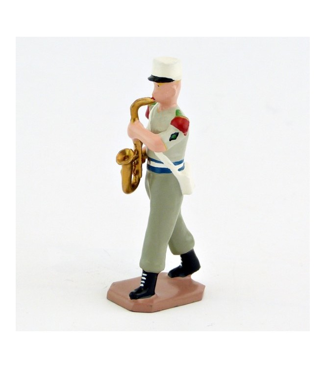 Saxophone ténor de la Musique De La Légion Etrangère, tenue Terre de France (S.E