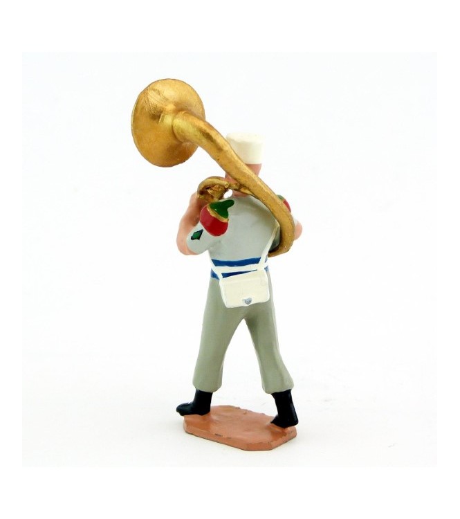Hélicon/soubassophone de la Musique De La Légion Etrangère, tenue Terre de Franc