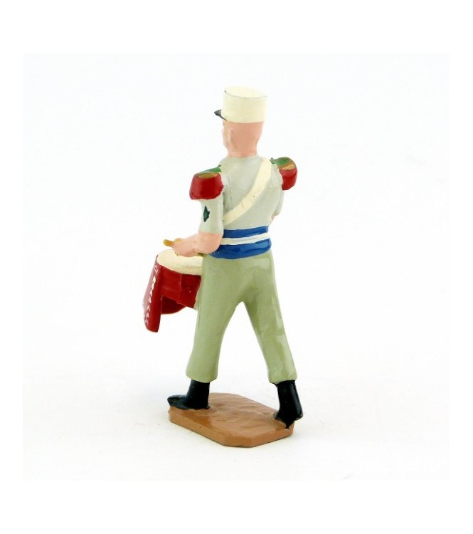 Tambour plat de la Musique De La Légion Etrangère, tenue Terre de France (S.E.A)