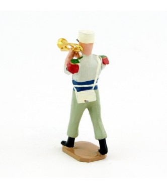 Trombone à coulisse de la Musique De La Légion Etrangère, tenue Terre de France