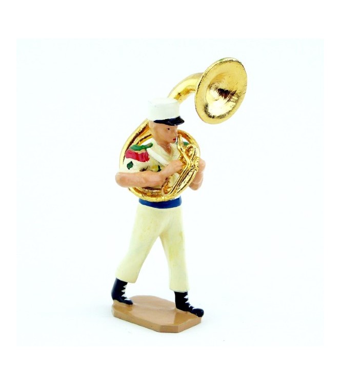 Hélicon/soubassophone de la Musique De La Légion Etrangère, tenue Sable (S.E.A)