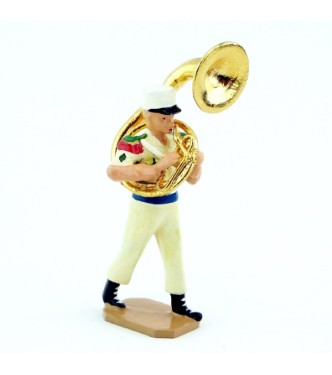 Hélicon/soubassophone de la Musique De La Légion Etrangère, tenue Sable (S.E.A)