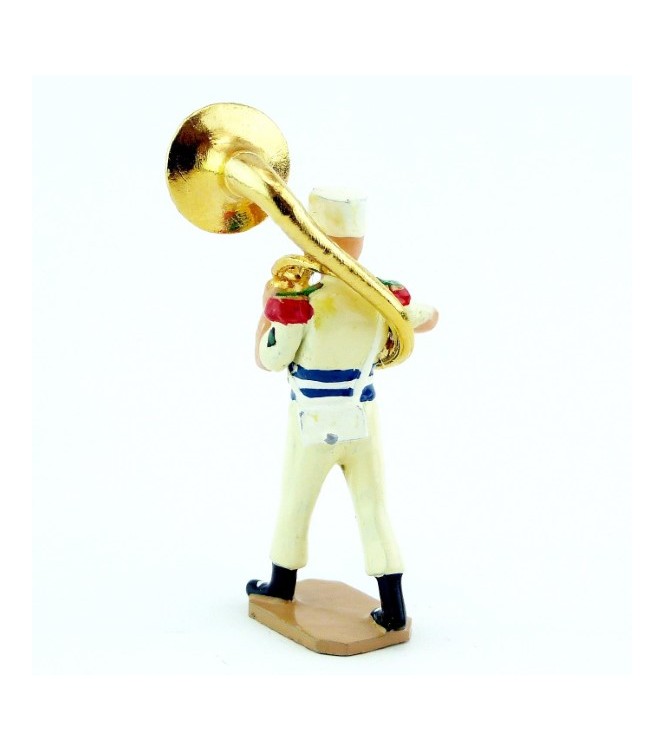 Hélicon/soubassophone de la Musique De La Légion Etrangère, tenue Sable (S.E.A)