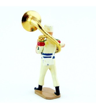 Hélicon/soubassophone de la Musique De La Légion Etrangère, tenue Sable (S.E.A)