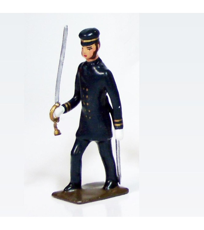 officier des marins en redingote bleue