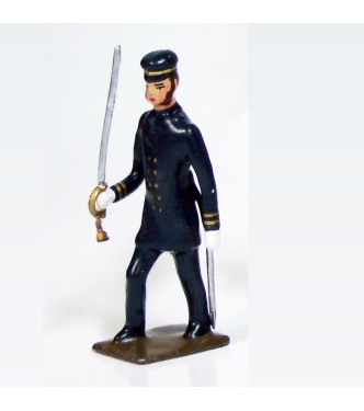 officier des marins en redingote bleue