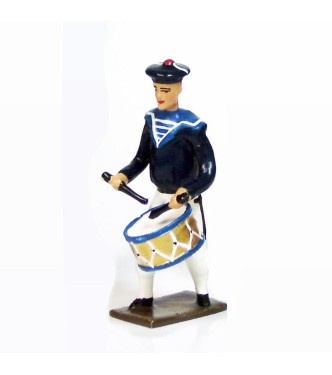 clairon des marins en bleu et blanc