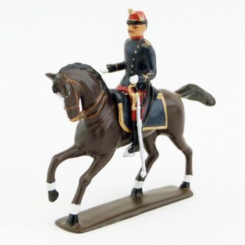 officier à cheval des zouaves