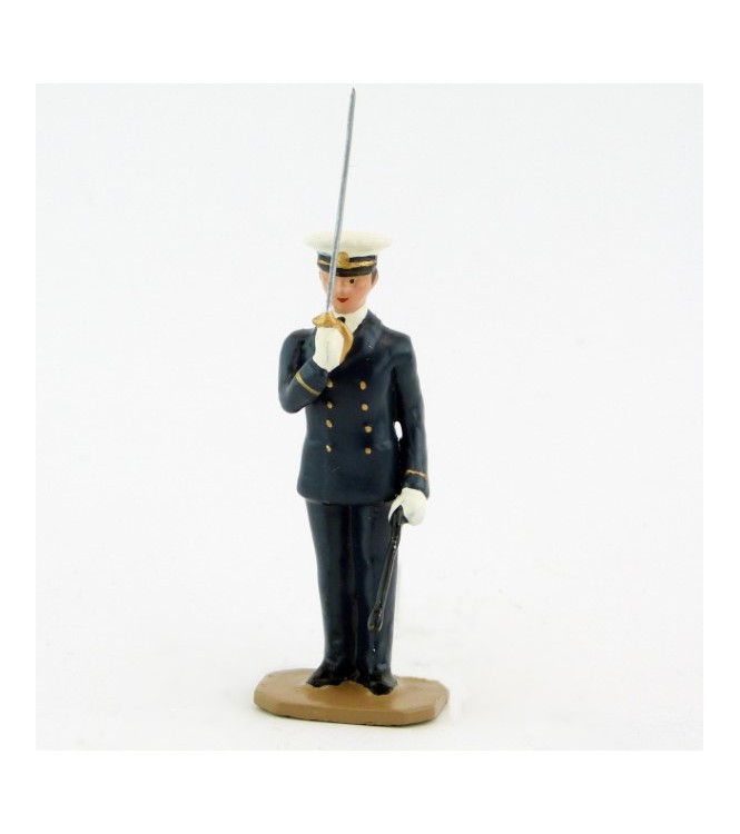 officier de marine au « Présentez sabre » - Marine (S.E.A)