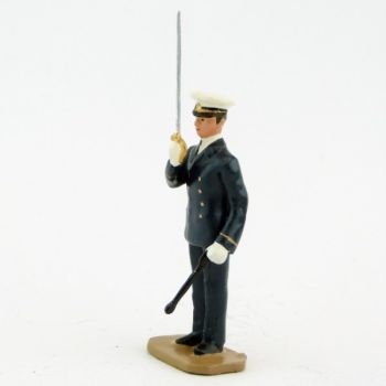 officier de marine au « Présentez sabre » - Marine (S.E.A)