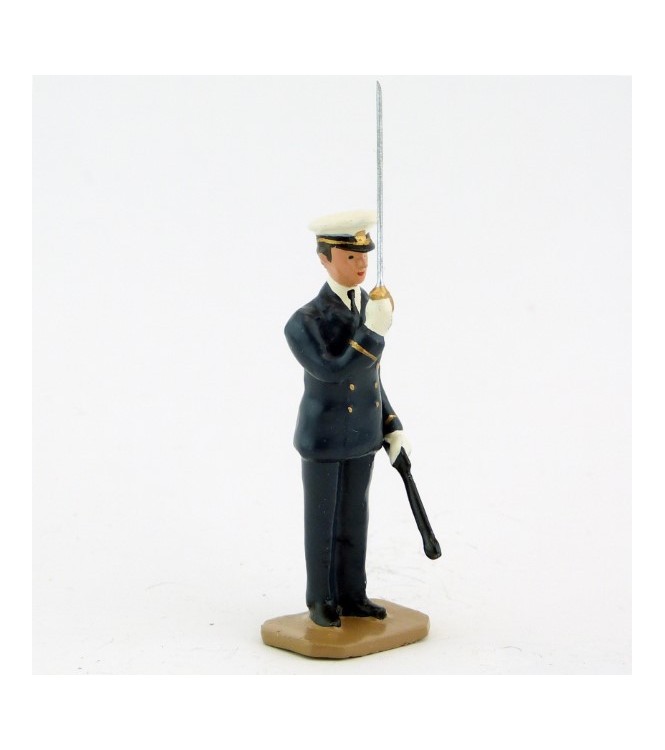 officier de marine au « Présentez sabre » - Marine (S.E.A)
