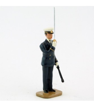 officier de marine au « Présentez sabre » - Marine (S.E.A)