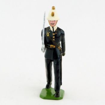 Officier, sabre au clair, des Royal Marines / Royal Scots Guards (S.E.A)