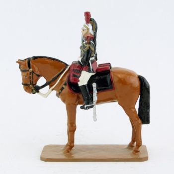 Cavalier sur cheval alezan au fixe - Garde Republicaine À Cheval (S.E.A)