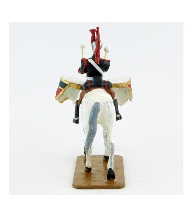 Timbalier sur cheval blanc au pas - Garde Republicaine À Cheval (S.E.A)