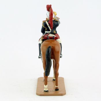 Trompette sur cheval alezan au fixe - Fanfare Garde Republicaine À Cheval (S.E.A