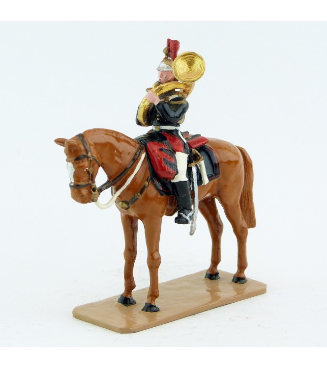Hélicon (soubassophone) sur cheval alezan au fixe - Fanfare de la Garde Republi