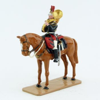Hélicon (soubassophone) sur cheval alezan au fixe - Fanfare de la Garde Republi