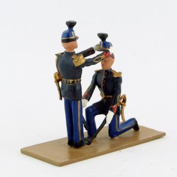 La remise du taconnet (2 figurines)  - Gendarmerie (S.E.A)