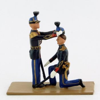 La remise du taconnet (2 figurines)- Gendarmerie (S.E.A)
