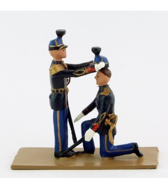La remise du taconnet (2 figurines)- Gendarmerie (S.E.A)