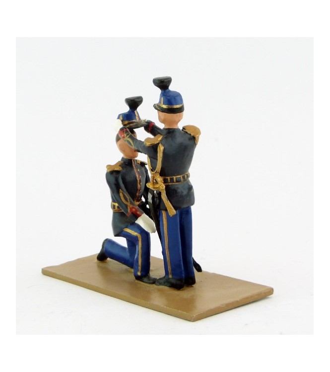 La remise du taconnet (2 figurines)- Gendarmerie (S.E.A)