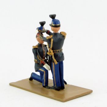 La remise du taconnet (2 figurines)- Gendarmerie (S.E.A)