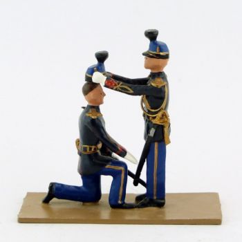 La remise du taconnet (2 figurines)- Gendarmerie (S.E.A)