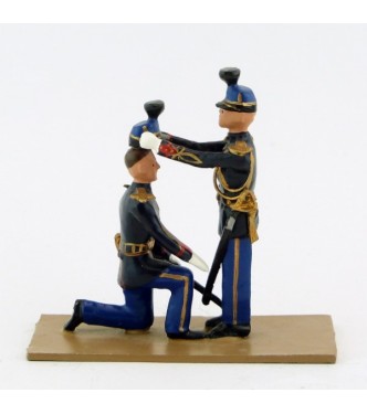 La remise du taconnet (2 figurines)- Gendarmerie (S.E.A)