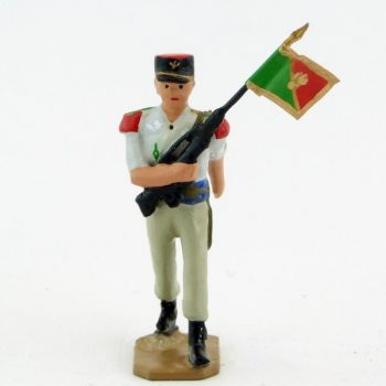 Porte fanion, tenue Terre de France - Légion Etrangère (S.E.A)
