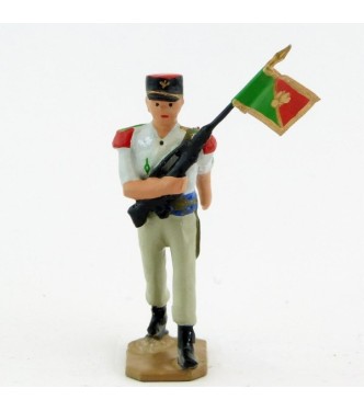 Porte fanion, tenue Terre de France - Légion Etrangère (S.E.A)