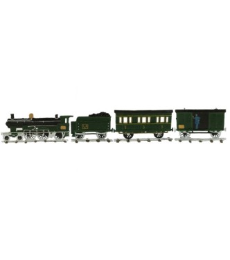 Train à vapeur plat pour saynètes demi-ronde bosse (4 p.)