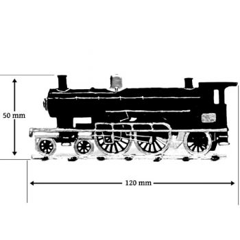 Locomotive (train à vapeur plat pour saynètes demi-ronde bosse)
