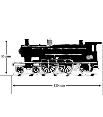 Locomotive (train à vapeur plat pour saynètes demi-ronde bosse)