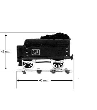 Tender (train à vapeur plat pour saynètes demi-ronde bosse)