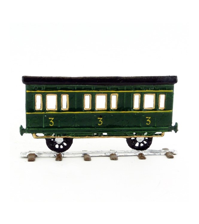 Wagon de passagers (train à vapeur plat pour saynètes demi-ronde bosse)