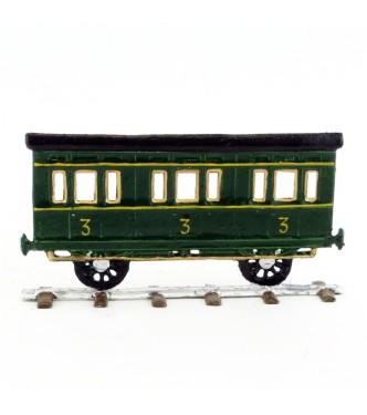 Wagon de passagers (train à vapeur plat pour saynètes demi-ronde bosse)