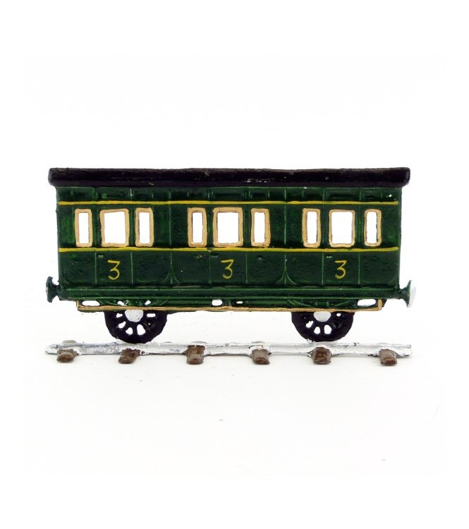 Wagon de passagers (train à vapeur plat pour saynètes demi-ronde bosse)