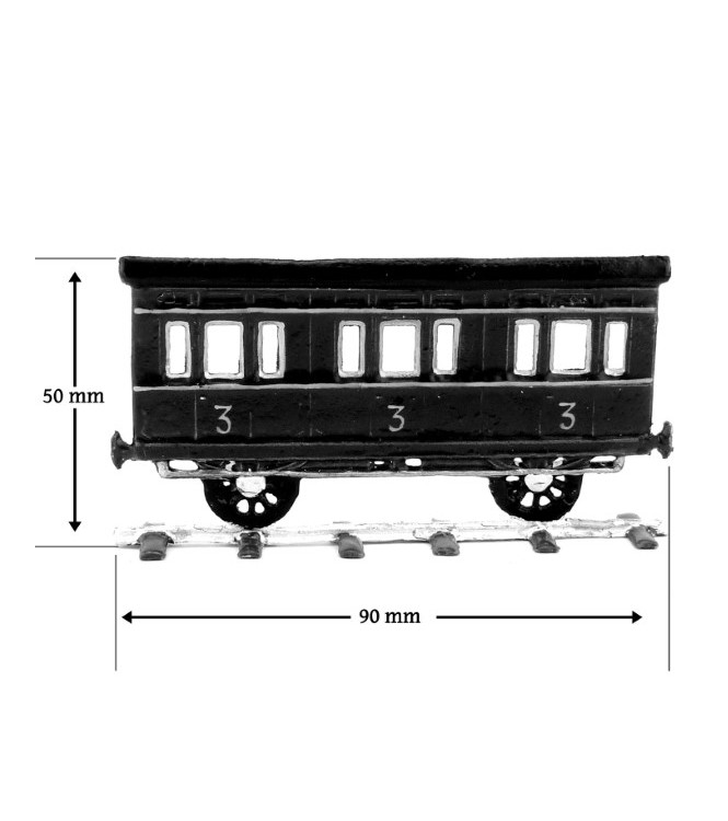 Wagon de passagers (train à vapeur plat pour saynètes demi-ronde bosse)