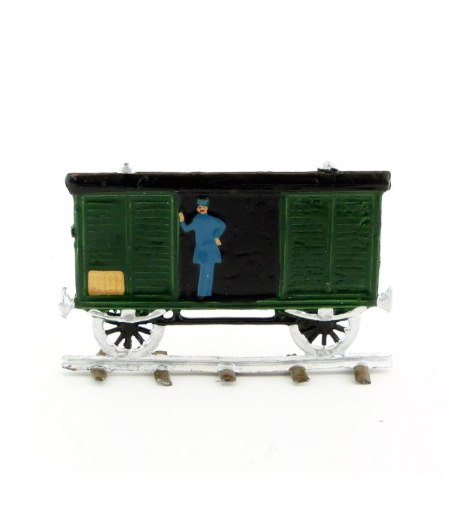 Wagon de marchandises (train à vapeur plat pour saynètes demi-ronde bosse)
