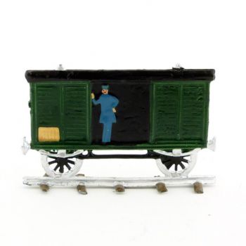 Wagon de marchandises (train à vapeur plat pour saynètes demi-ronde bosse)