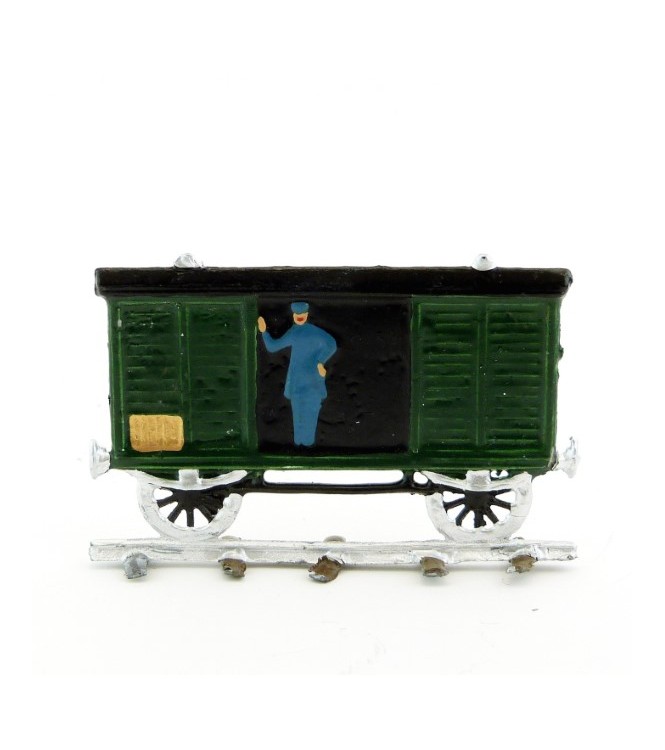 Wagon de marchandises (train à vapeur plat pour saynètes demi-ronde bosse)