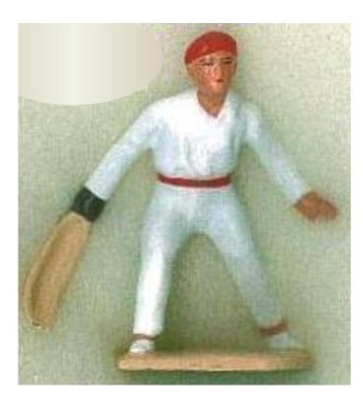Pelotari en attente (diorama ''la pelote Basque'')