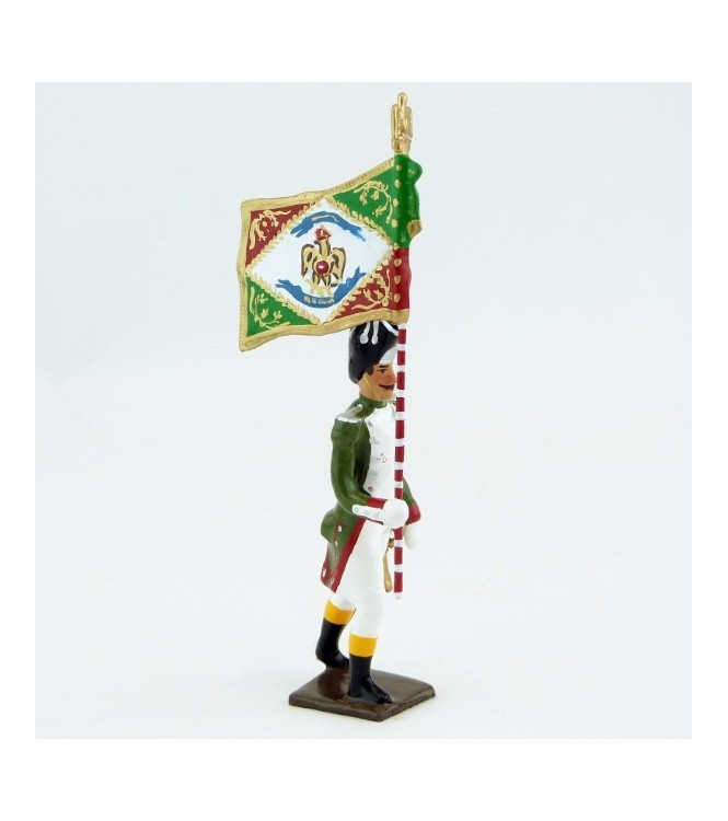 porte-drapeau des Grenadiers de la Garde Royale Italienne (1805-1814)