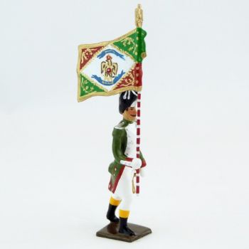 porte-drapeau des Grenadiers de la Garde Royale Italienne (1805-1814)