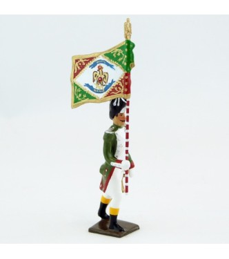 porte-drapeau des Grenadiers de la Garde Royale Italienne (1805-1814)
